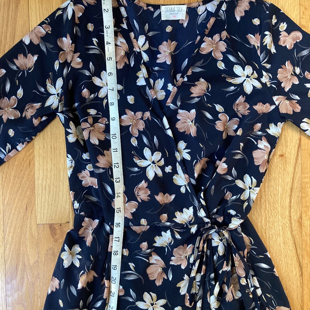 Sienna Sky Floral Wrap Top